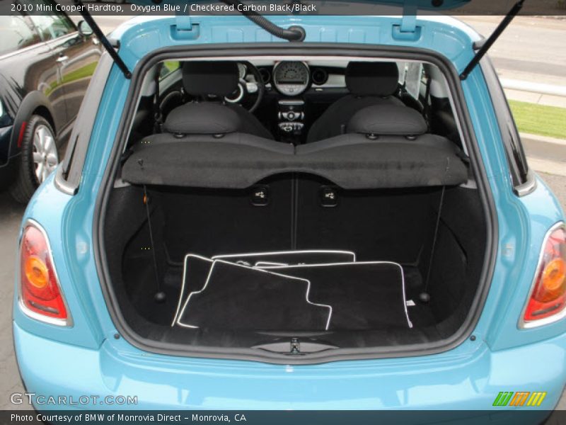 Oxygen Blue / Checkered Carbon Black/Black 2010 Mini Cooper Hardtop