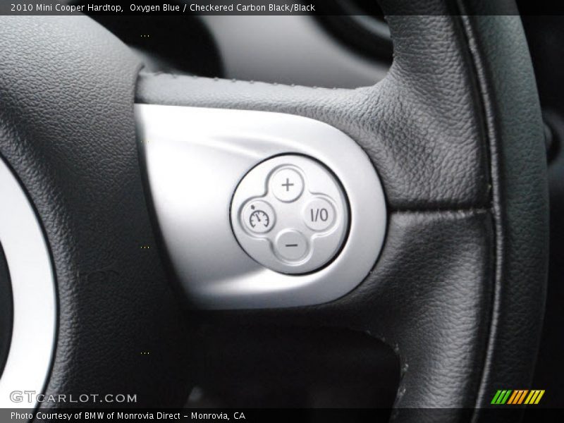 Oxygen Blue / Checkered Carbon Black/Black 2010 Mini Cooper Hardtop
