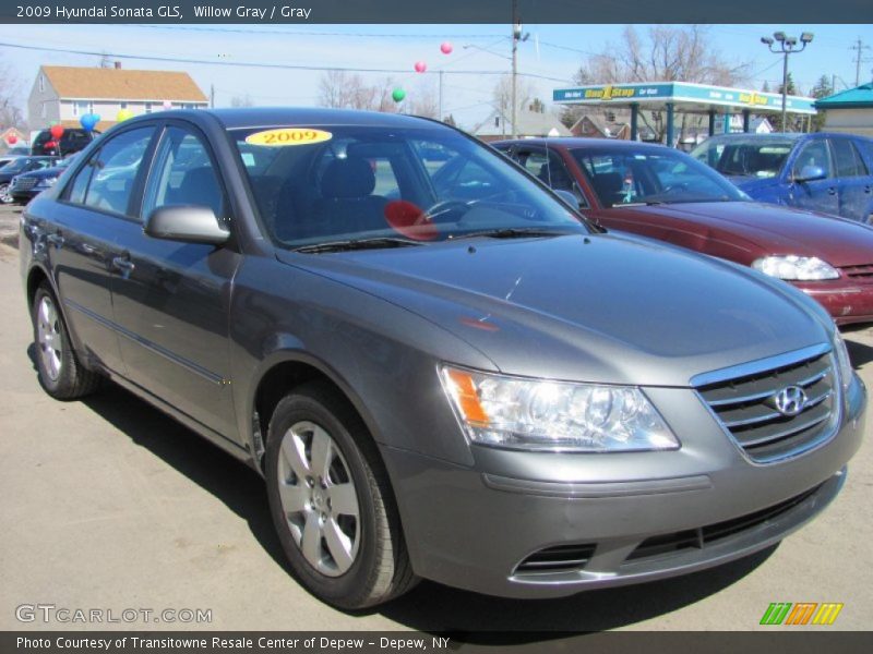 Willow Gray / Gray 2009 Hyundai Sonata GLS