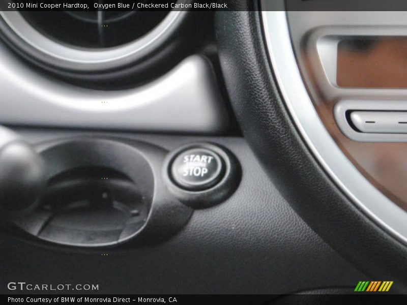 Oxygen Blue / Checkered Carbon Black/Black 2010 Mini Cooper Hardtop
