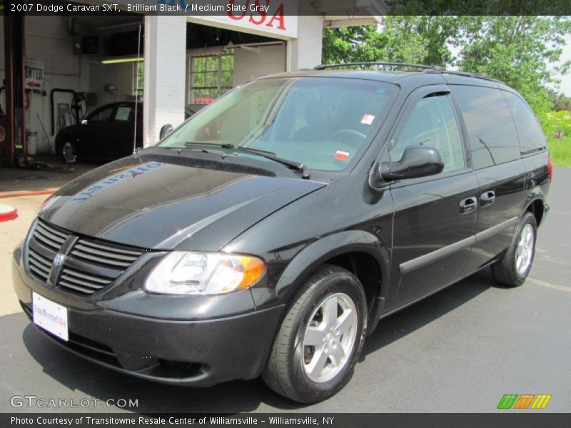 Brilliant Black / Medium Slate Gray 2007 Dodge Caravan SXT
