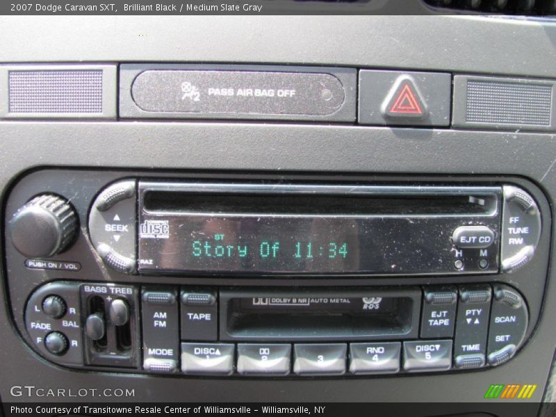 Brilliant Black / Medium Slate Gray 2007 Dodge Caravan SXT