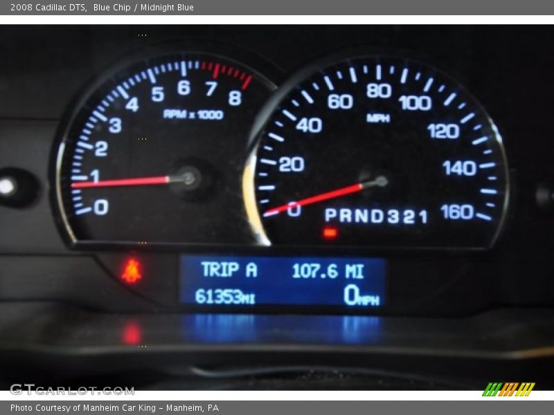 Blue Chip / Midnight Blue 2008 Cadillac DTS
