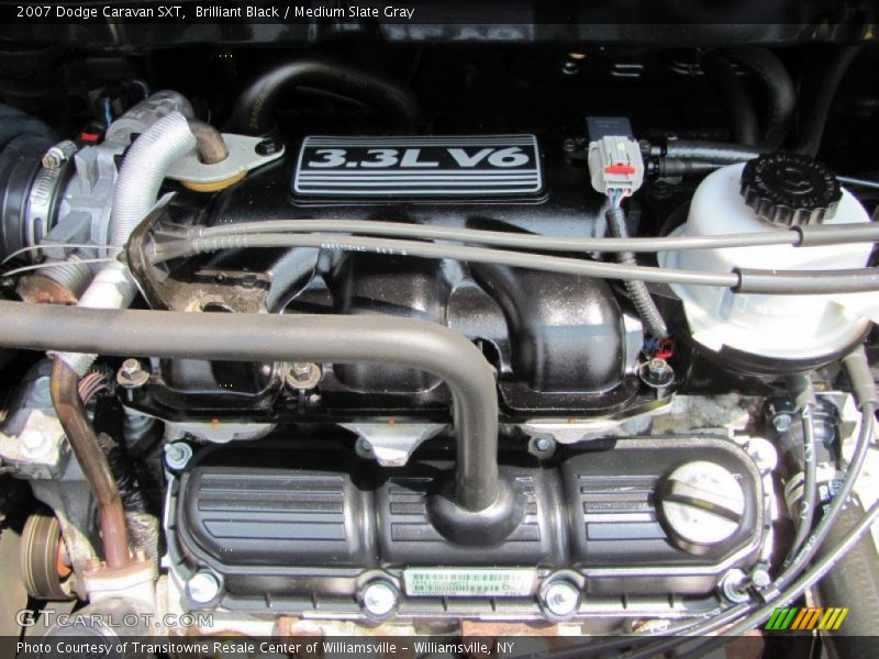 Brilliant Black / Medium Slate Gray 2007 Dodge Caravan SXT