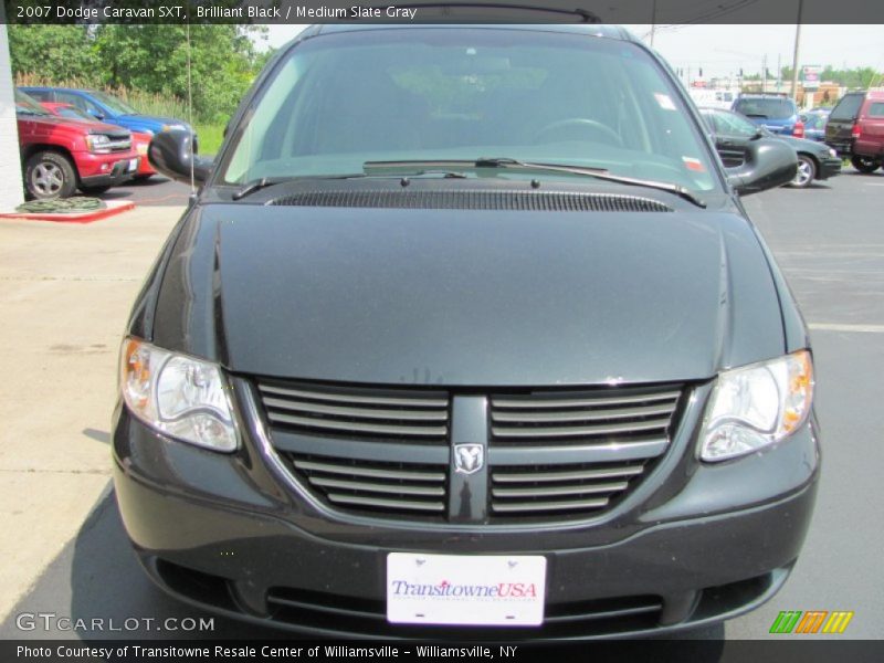 Brilliant Black / Medium Slate Gray 2007 Dodge Caravan SXT