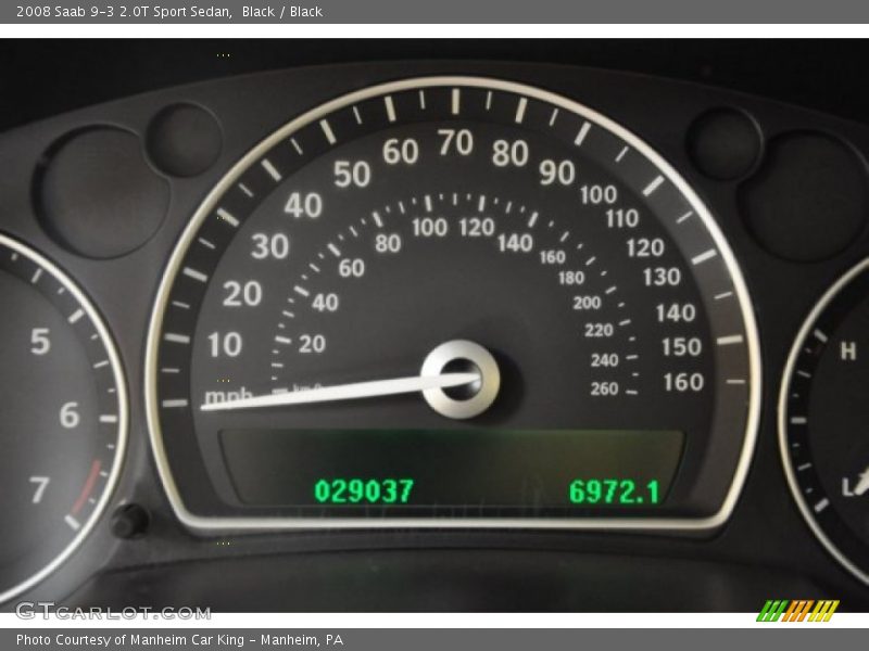 Black / Black 2008 Saab 9-3 2.0T Sport Sedan