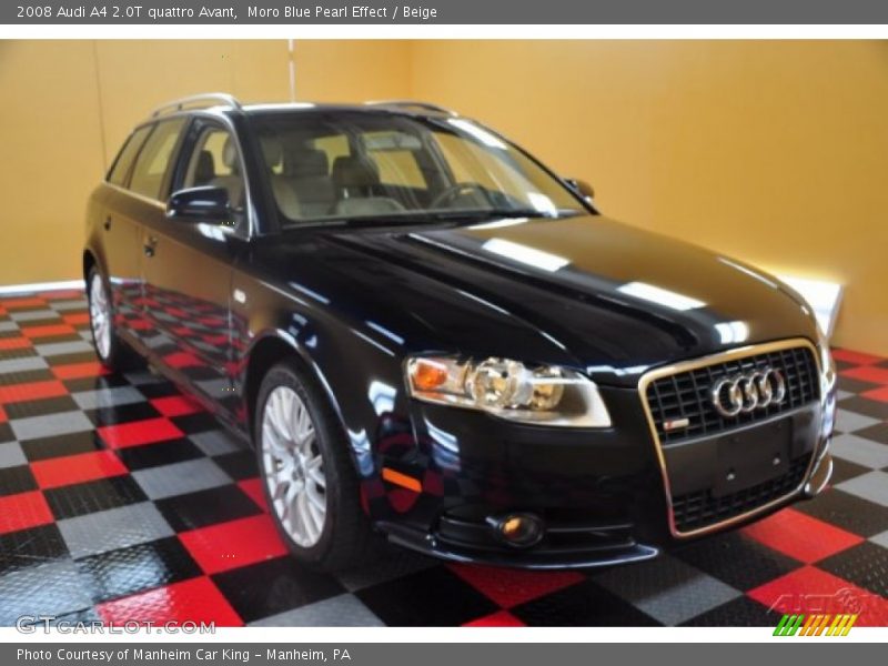 Moro Blue Pearl Effect / Beige 2008 Audi A4 2.0T quattro Avant