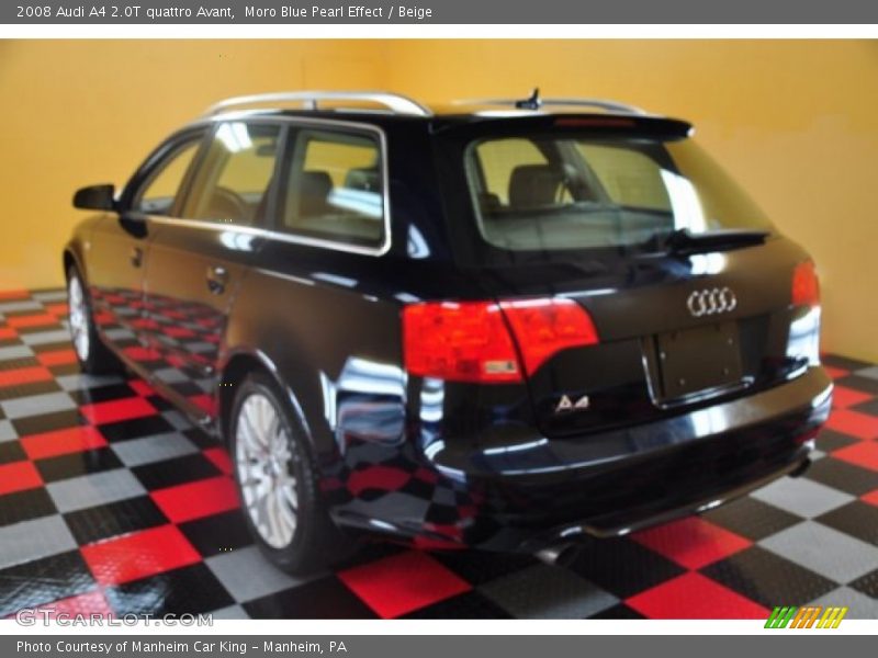 Moro Blue Pearl Effect / Beige 2008 Audi A4 2.0T quattro Avant