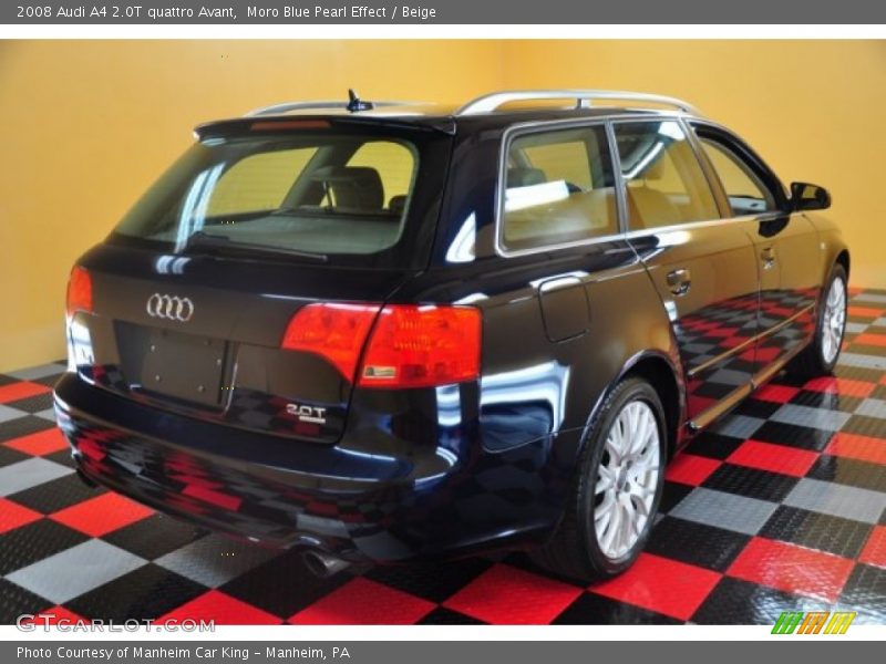 Moro Blue Pearl Effect / Beige 2008 Audi A4 2.0T quattro Avant