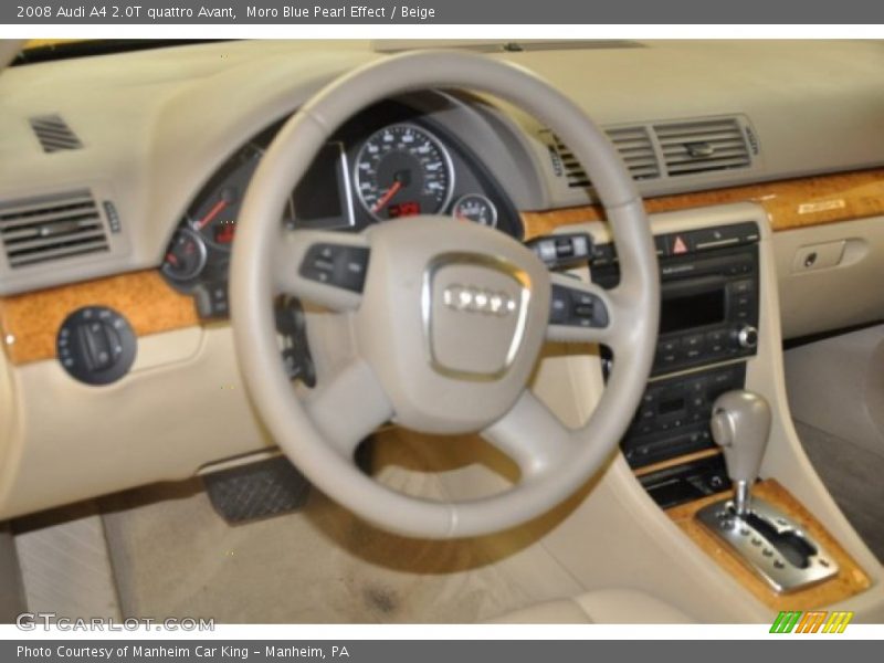 Moro Blue Pearl Effect / Beige 2008 Audi A4 2.0T quattro Avant