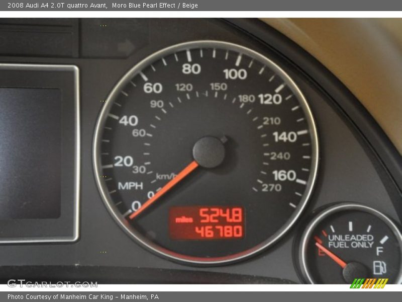 Moro Blue Pearl Effect / Beige 2008 Audi A4 2.0T quattro Avant