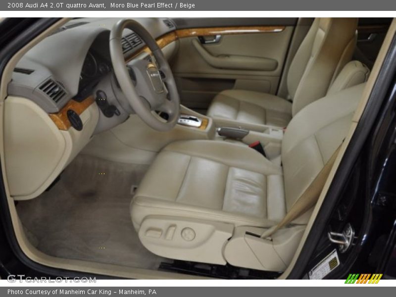 Moro Blue Pearl Effect / Beige 2008 Audi A4 2.0T quattro Avant