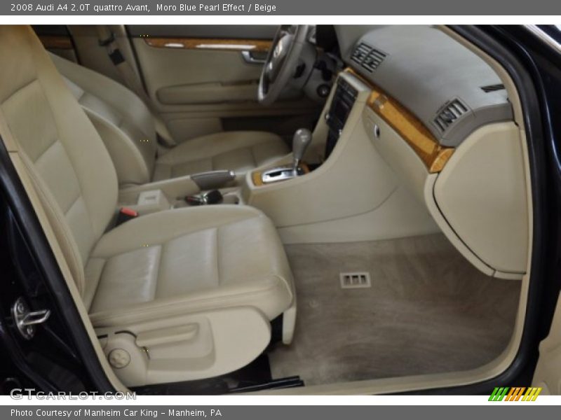 Moro Blue Pearl Effect / Beige 2008 Audi A4 2.0T quattro Avant