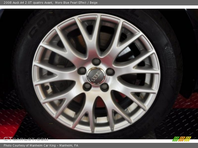 Moro Blue Pearl Effect / Beige 2008 Audi A4 2.0T quattro Avant