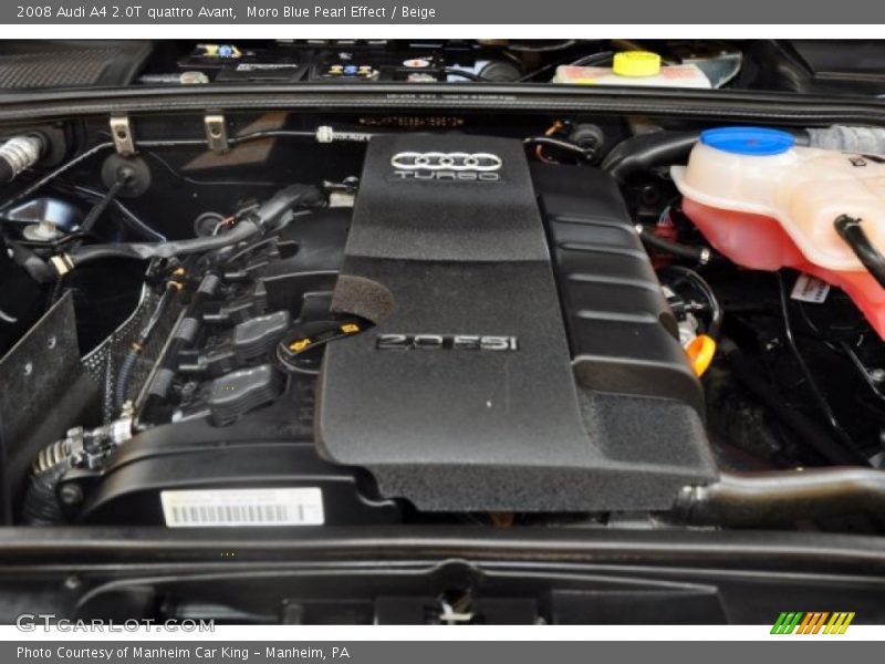 2008 A4 2.0T quattro Avant Engine - 2.0 Liter FSI Turbocharged DOHC 16-Valve VVT 4 Cylinder