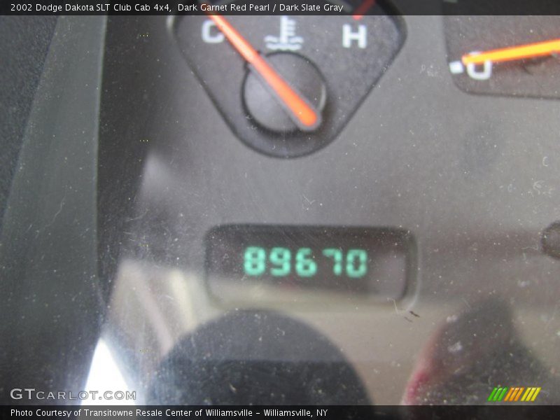 Dark Garnet Red Pearl / Dark Slate Gray 2002 Dodge Dakota SLT Club Cab 4x4