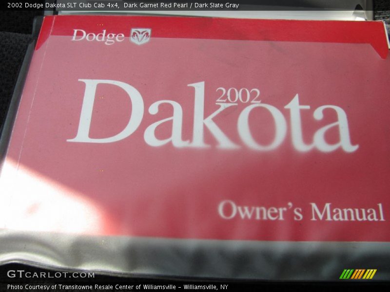 Dark Garnet Red Pearl / Dark Slate Gray 2002 Dodge Dakota SLT Club Cab 4x4