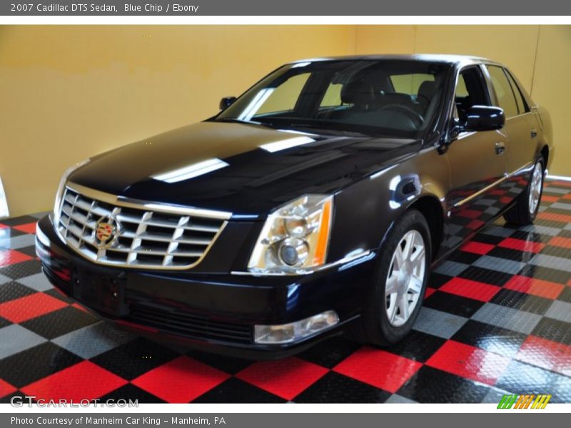 Blue Chip / Ebony 2007 Cadillac DTS Sedan