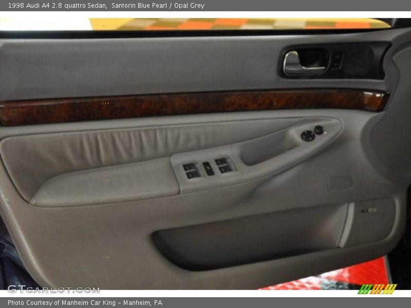 Santorin Blue Pearl / Opal Grey 1998 Audi A4 2.8 quattro Sedan