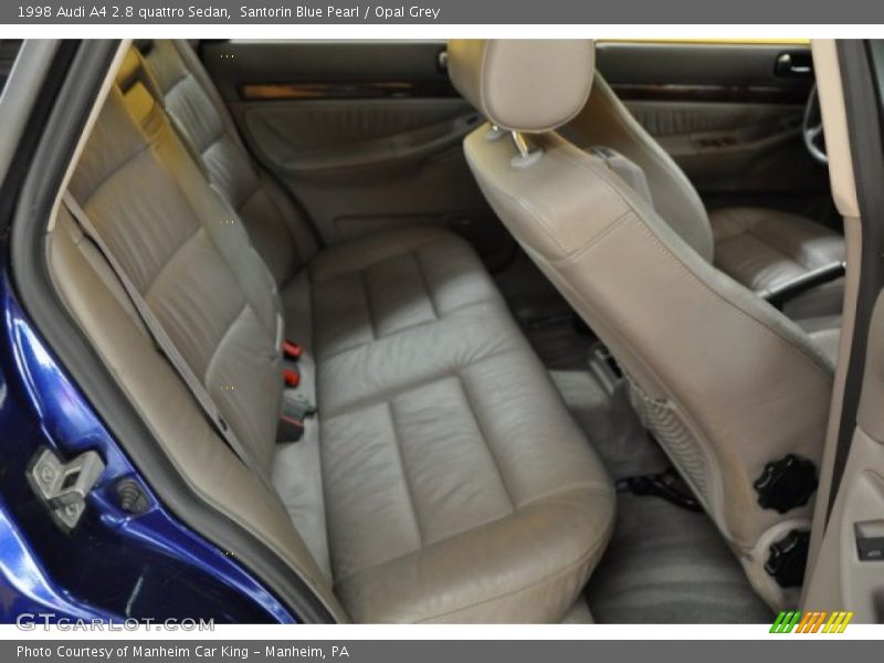 Santorin Blue Pearl / Opal Grey 1998 Audi A4 2.8 quattro Sedan