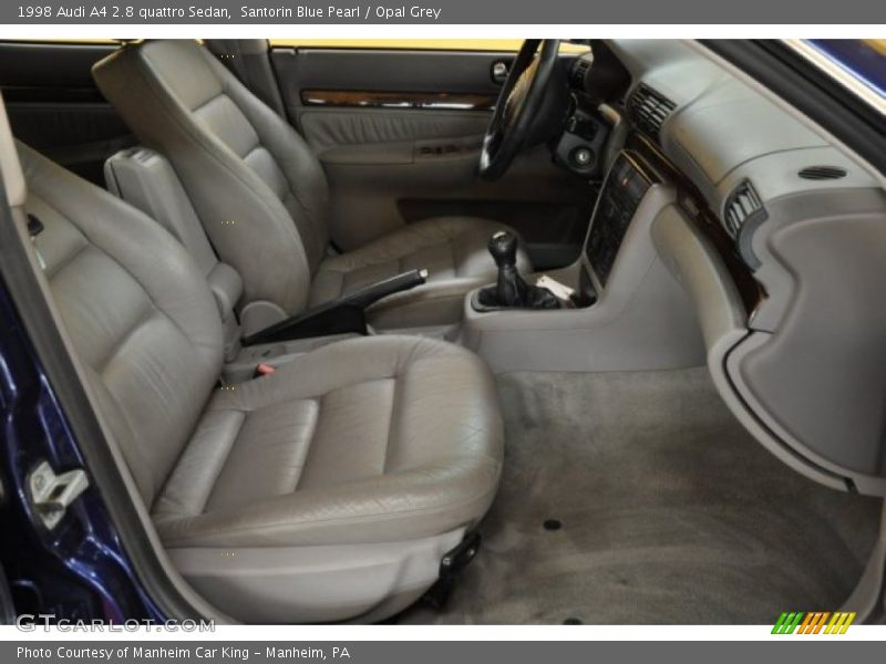 Santorin Blue Pearl / Opal Grey 1998 Audi A4 2.8 quattro Sedan