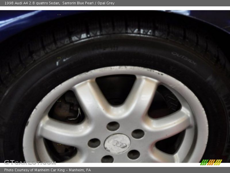 Santorin Blue Pearl / Opal Grey 1998 Audi A4 2.8 quattro Sedan