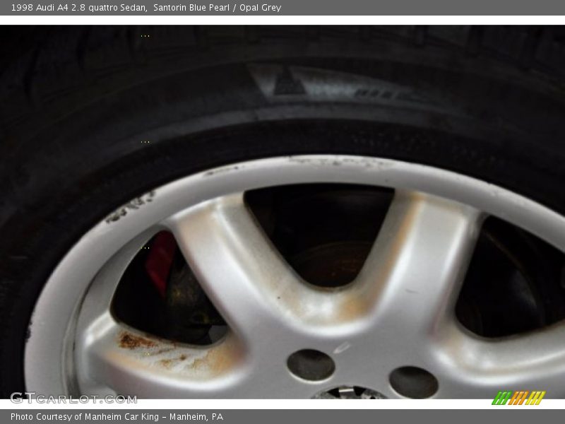 Santorin Blue Pearl / Opal Grey 1998 Audi A4 2.8 quattro Sedan
