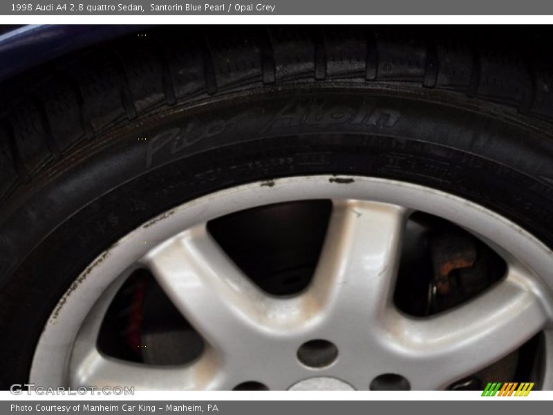 Santorin Blue Pearl / Opal Grey 1998 Audi A4 2.8 quattro Sedan