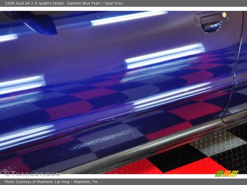Santorin Blue Pearl / Opal Grey 1998 Audi A4 2.8 quattro Sedan