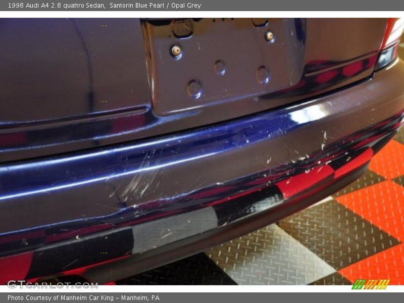 Santorin Blue Pearl / Opal Grey 1998 Audi A4 2.8 quattro Sedan