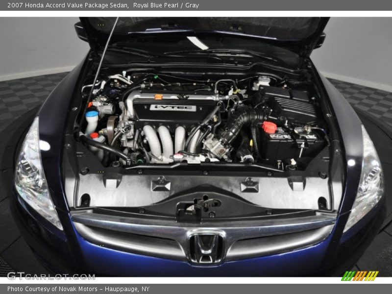 Royal Blue Pearl / Gray 2007 Honda Accord Value Package Sedan