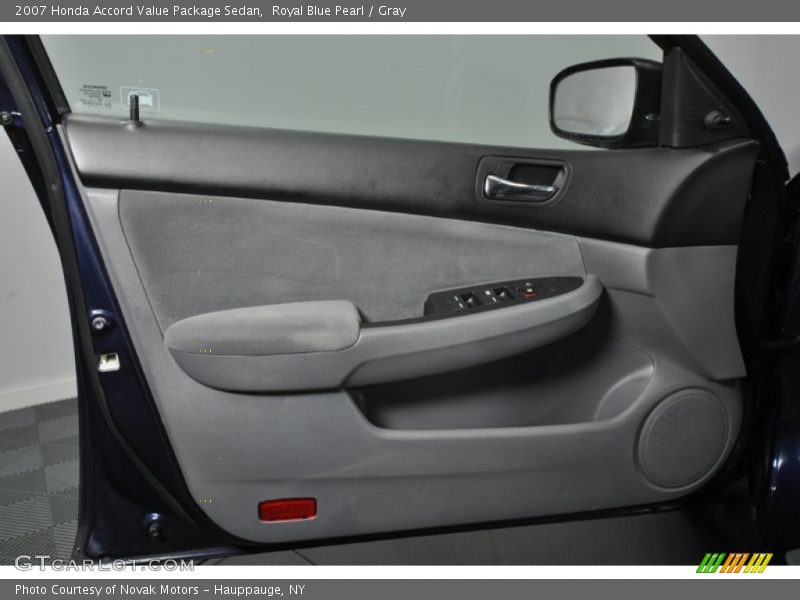 Royal Blue Pearl / Gray 2007 Honda Accord Value Package Sedan