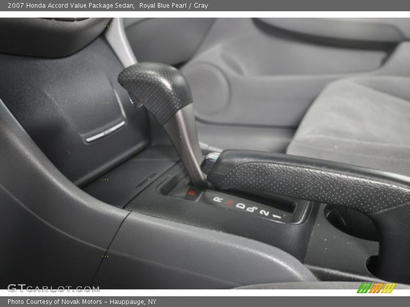 Royal Blue Pearl / Gray 2007 Honda Accord Value Package Sedan