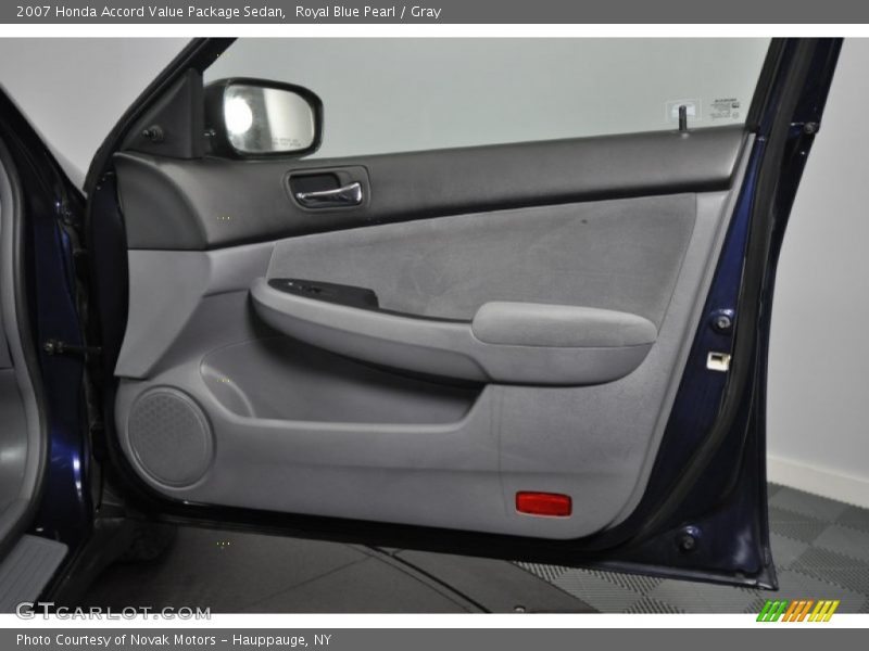 Royal Blue Pearl / Gray 2007 Honda Accord Value Package Sedan