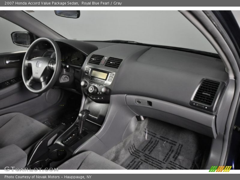 Royal Blue Pearl / Gray 2007 Honda Accord Value Package Sedan