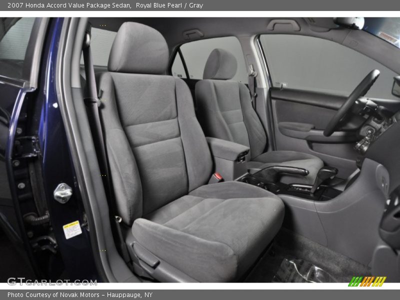 Royal Blue Pearl / Gray 2007 Honda Accord Value Package Sedan