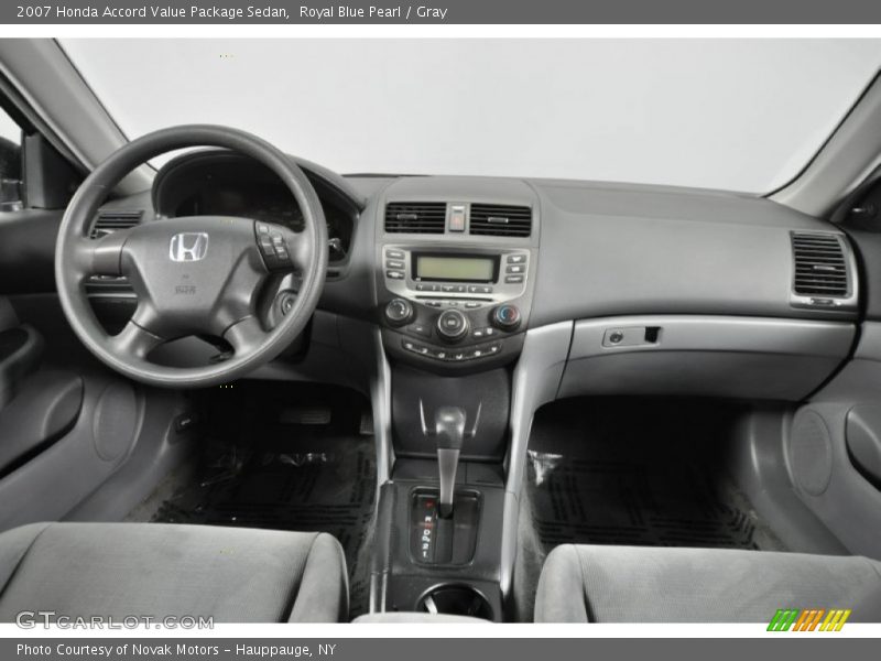 Royal Blue Pearl / Gray 2007 Honda Accord Value Package Sedan