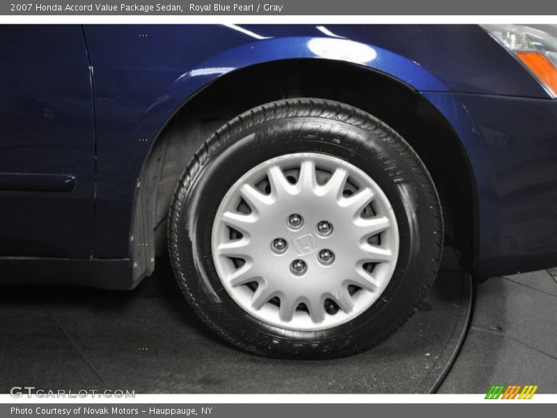 Royal Blue Pearl / Gray 2007 Honda Accord Value Package Sedan