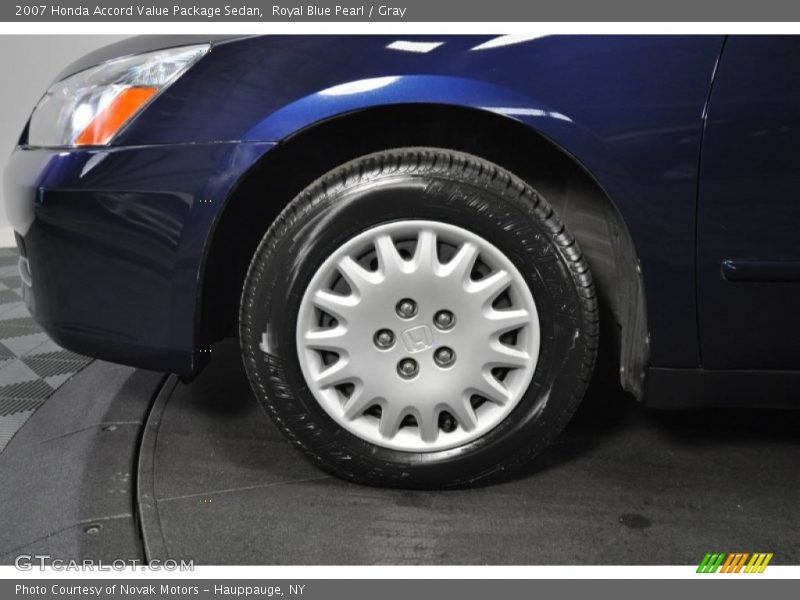 Royal Blue Pearl / Gray 2007 Honda Accord Value Package Sedan