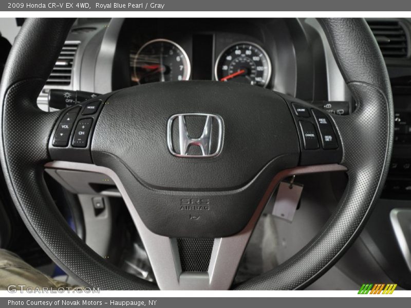 Royal Blue Pearl / Gray 2009 Honda CR-V EX 4WD