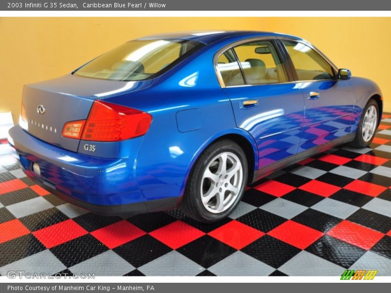 Caribbean Blue Pearl / Willow 2003 Infiniti G 35 Sedan