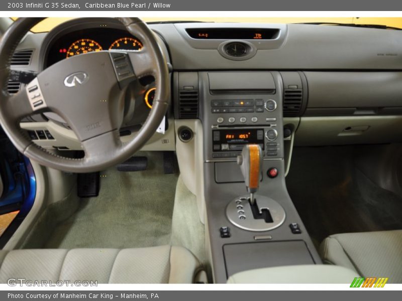 Caribbean Blue Pearl / Willow 2003 Infiniti G 35 Sedan