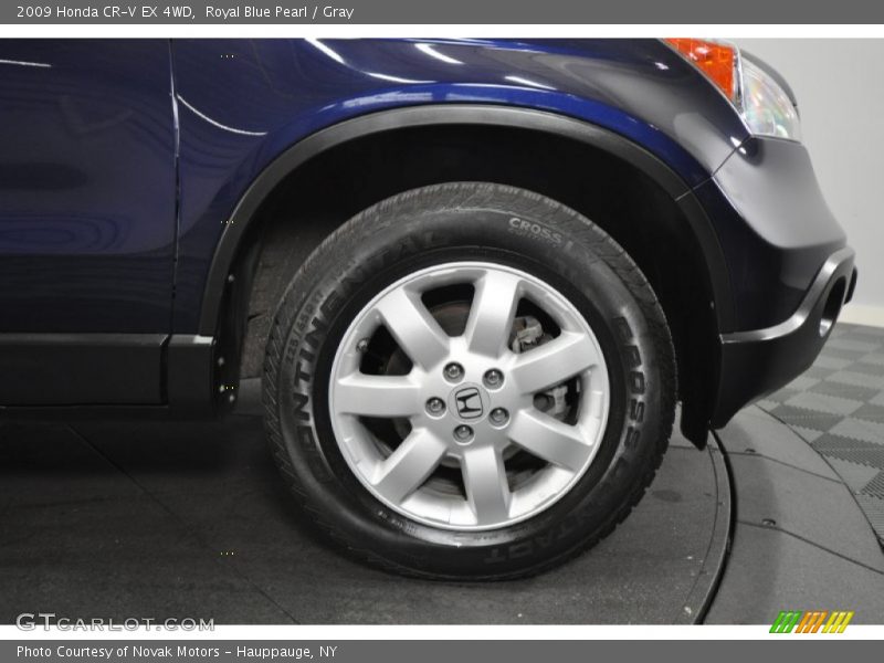 Royal Blue Pearl / Gray 2009 Honda CR-V EX 4WD