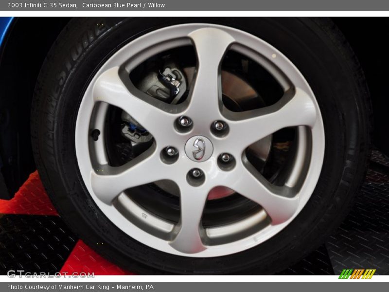 Caribbean Blue Pearl / Willow 2003 Infiniti G 35 Sedan