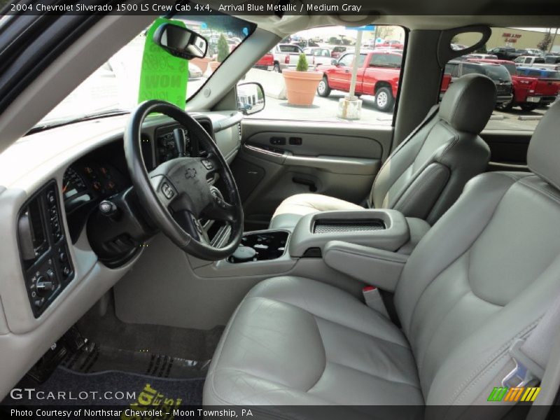 Arrival Blue Metallic / Medium Gray 2004 Chevrolet Silverado 1500 LS Crew Cab 4x4