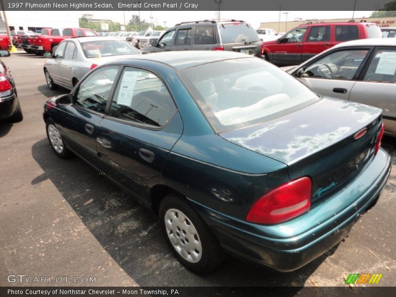 Emerald Green Pearl / Gray 1997 Plymouth Neon Highline Sedan