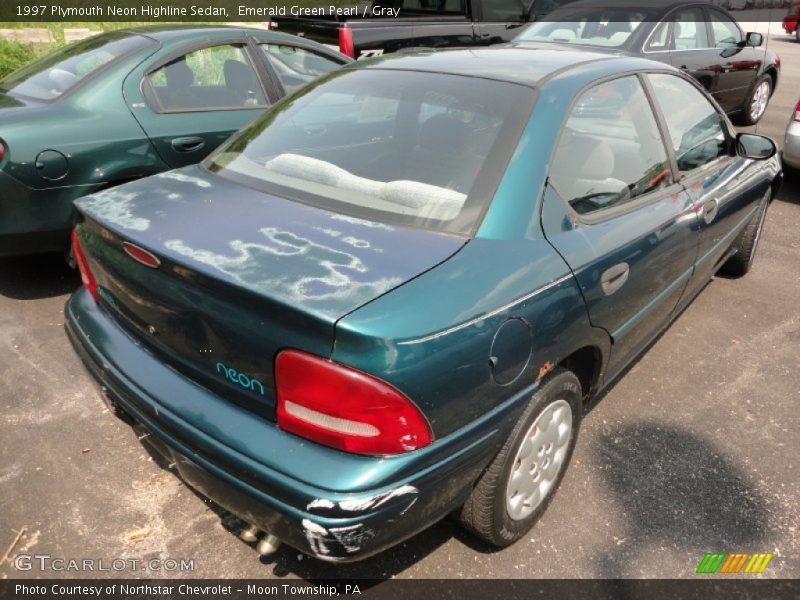 Emerald Green Pearl / Gray 1997 Plymouth Neon Highline Sedan