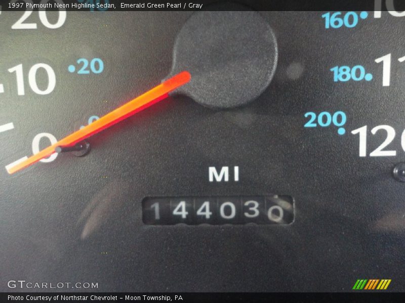 Emerald Green Pearl / Gray 1997 Plymouth Neon Highline Sedan