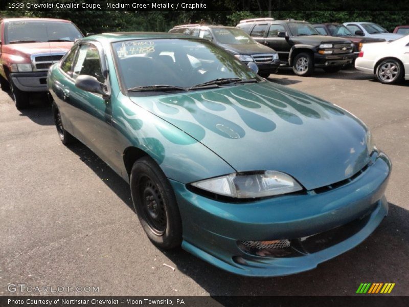 Medium Green Metallic / Graphite 1999 Chevrolet Cavalier Coupe