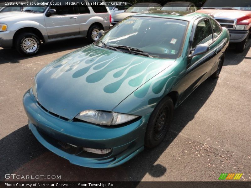 Medium Green Metallic / Graphite 1999 Chevrolet Cavalier Coupe